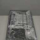 Dish Drying Rack, Dish Racks for Kitchen, 1 Tier or 2 Tiers Large Dish Drainer Organizer with Utensil Holder, Kitchen Counter Organizers and Storage Rack with Drainboard, Screw-Free Mounting (Black)