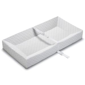 Summer by Ingenuity 4-Sided Changing Pad  Durable Quilted Changing Pad Made with Waterproof Material, Includes Infant Safety Belt with Quick-Release Buckle