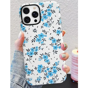 Blue Floral Aesthetic Coquette Soft Girly Case for iPhone 16