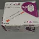 GLUCO-CARE 0.5ml /cc Syringes 30G x 1/2’’ (12.7mm), Orange Cap, Transparent