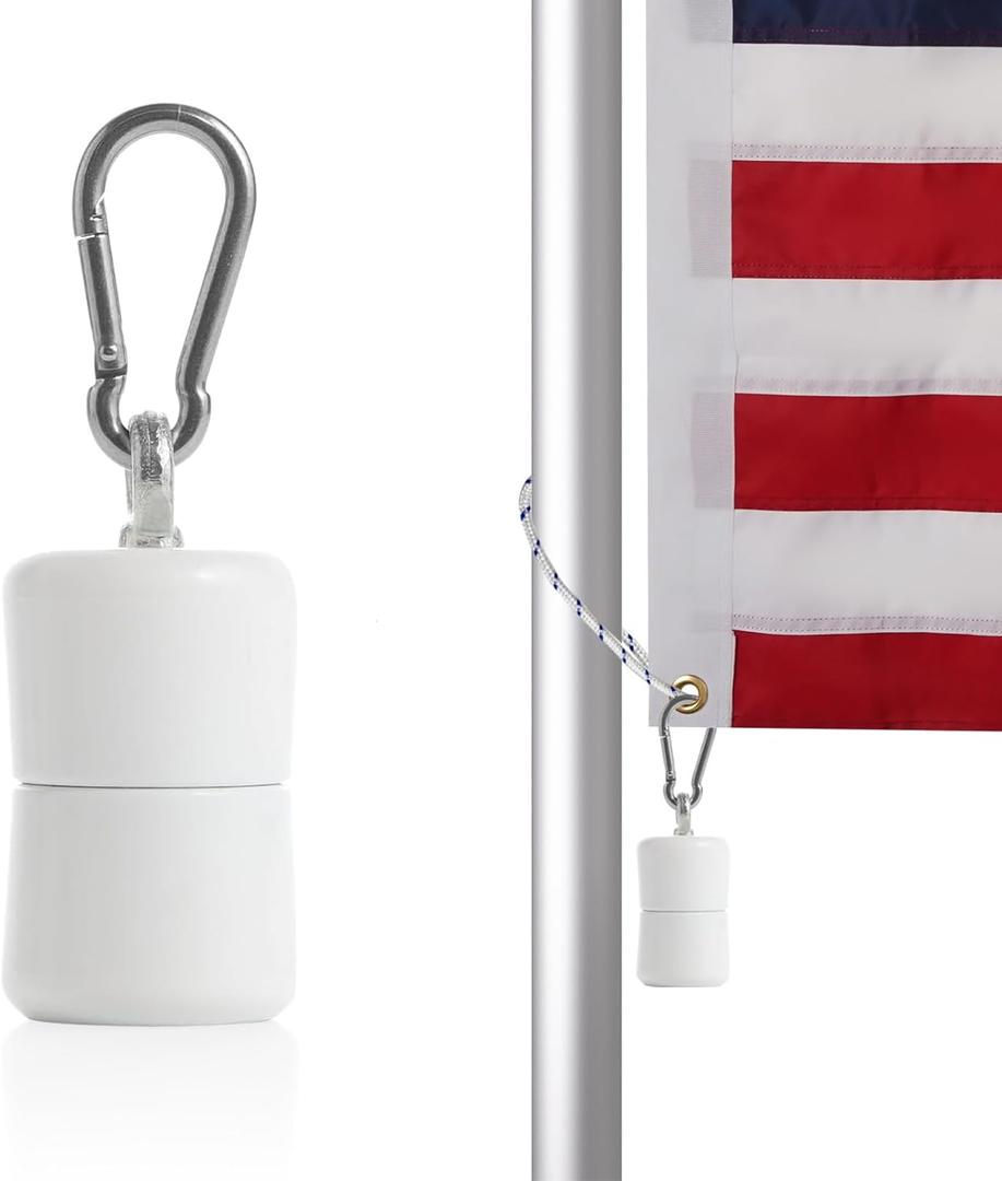 Flag Weights 1.5 LB Counterweight for Bottom of Flag, Heavy Duty 24 oz Flag Counter Weight Keep Flag Straight for Windy Days Outside Internal Halyard Flagpole Accessories