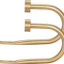 Drapery Holdback,Matte Black Metal Window Curtain Holdback (Warm Gold)