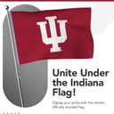 Indiana Hoosiers College Sports Printed Flag - NCAA Licensed - Nylon - School Banner (Red) (2' x 3')