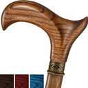 Asterom Walking Cane - Handmade, Ergonomic, Wooden - Canes for Men & Women - Walking Sticks for Seniors, Unique, Wood - FSA/HSA Eligible (33" (for height 5'2" to 5'4"), #2 Caramel)