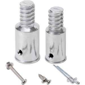 Threaded Tips Replacement for Extension Poles Repairing, Push Broom Handle Threaded End (1 in & 3/4 in)