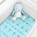 Stretchy Bassinet Sheet Set BROLEX 2 Pack Snug Fitted Cradle Fitted Sheets for Bassinet Pads/Mattress, for Boys Girls,Unisex,Ultra Soft Breathable,Arrow Owl