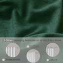 KOUFALL Short Green Christmas Curtains for Kitchen Bathroom Window,Sheer Linen Decorative Curtains for Bedroom (36"W x 45"L (Pack of 2))