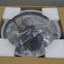 ZMISHIBO Low Profile Ceiling Fans with Lights and Remote, 13 Inch Fandelier Ceiling Fan with Light, Black Modern Flush Mount Ceiling Fan, Small Dimmable LED Fan Lights for Bedroom