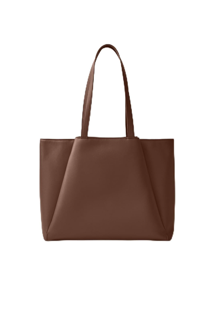 Work Tote Bags for Women 15.6 Inch - Laptop Tote Bag with Zip Compartments - Large PU Leather Office Purse Computer Briefcase