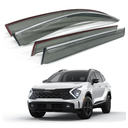 AUXKO Rain Guards for Kia Sportage 2025 2024 2023 Translucent Window Visors with Chrome Trim Weather Deflectors Wind Deflectors Vent Visors UV Protection Easy Install