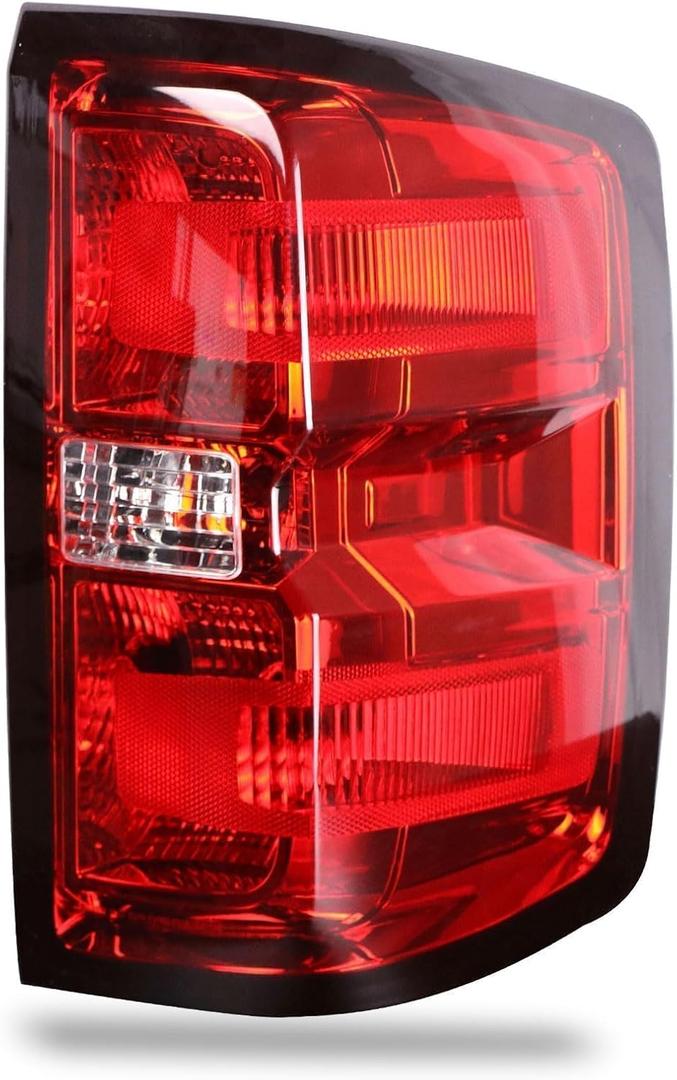 Tail Light Compatible With 2014-2019 Chevy Silverado 1500 2500 HD GMC Sierra 3500 HD Right Passenger Side Taillight Replace 23141275 Halogen