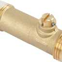 HYDRO MASTER 3/4" MIP x MHT Brass Water Heater Drain Valve, Threaded Connection Drain Valve