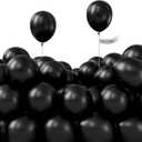 PartyWoo Black Balloons 50pcs 5 Inch Black Matte Latex Helium Balloons for Birthday Wedding Anniversary Graduation Bachelorette Engagement Bridal Shower Retirement Party Decorations Black-Y18