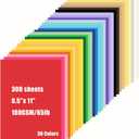 300 Sheets Colored CardStock Printer Paper 8.3 x 11.7 - 30 Assorted Colors 180 GSM Double Sided Cardstock Colored Paper for Scrapbook Invitations DIY Crafts Cards Making