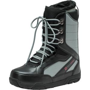 Alpine Swiss Men's Snowboard Boots | Waterproof, Custom-Fit Liner, Medium Flex for All-Mountain Riding, Winter Snow Boots (Size 10, Gray)