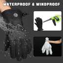 Snow Gloves, Waterproof Warm Ski Gloves Thermal for Winter, Fit Both Men & Women, Gift for Parent Child