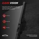 OTUAYAUTO Premium Windshield Wiper Blades - Replacement BMW 320i 2013-2018,328i 2010-2016,335i 2010-2015,M3 2015-2018,Audi A3/A3 Quattro 2006-2013 Pinch Tab Front Window Wipers - 24"+19" (Pack of 2)