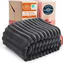 Bedsure GentleSoft Grey Twin Blanket for Bed - Super Soft Cozy Blankets for Women, Cute Large Blanket for Girls, 66x90 Inches