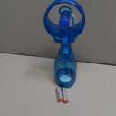 O2COOL Deluxe Handheld Battery Powered Water Misting Fan with Wrist Wrap (Aqua - Light Blue)