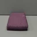 Carressa Linen 100% Egyptian Cotton Full Fitted Sheet Only - 800 Thread Count 16" Deep Pocket Fitted Sheet, Durable Soft Sateen, All-Around Elastic, Head/Foot Side Indicators, Plum Full Fitted Sheet