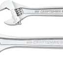 CRAFTSMAN All Steel Adjustable Wrench Set, 2 Piece (CMMT12006)