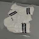 Haloumoning Boys Striped Crew Socks 6 Pairs Kids Cushioned Uniform Casual Athletic Soft Cotton Socks 4-15 Years