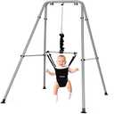 Cowiewie 2 in 1 Baby Jumper, with Strong Support Stand and Baby Walking Harness Function, Fun Activity for 6-24 Months Old