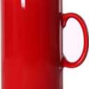 28 OZ Extra Large Ceramic Coffee Mug, M018 Classic Porcelain Boss Super Big Tea Cup with Handle for Office and Home, Red