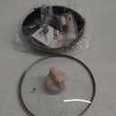 CAROTE Non Stick Frying Pan Skillet, Nonstick Granite Fry Pan with Glass Lid, Egg Pan Omelet Pans, Stone Cookware Chef's Pan, PFOA Free (Classic Granite, 10-Inch) (Black)