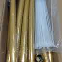 Chamvis Metal Round Balloon Arch Kit, Golden Round Arch Stand Kit: Garden Plants Vines Climbing Frame for Wedding Birthday Photo Background Party Supplies Decorations (6.9FT)