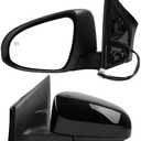 Dasbecan Left Driver Side Mirror Compatible with Toyota Corolla 2014-2019 Power Glass Heated Paint to Match Door Mirror Assembly Replaces TO1320294 8794002F31C0 Black 5Pins