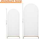Wedding Arch Cover Spandex Arch Backdrop Cover 7.2FT,6FT Set of 2 Arch Stand Cover Arch Covers Stretchy Backdrop for Wedding Birthday Party Decoration Baby Shower (White)