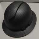 Pyramex Ridgeline Full Brim Hard Hat 4 Point Ratchet Vented Matte Black Graphite Pattern