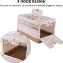 Plastic Foldable Pigeon Cage with Handle, M, Three Doors