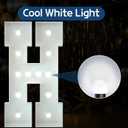 Marquee Letters 4 Feet Tall Large Light Up Letters Baby Shower Decorations Wedding Engagement Happy birthday White Party Decorations Marry Me Sign Big Cardboard Backdrop H