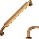 Amerdeco 10 Pack Antique Brass Cabinet Pulls 7.5 Inch(192mm) Hole Centers Kitchen Cabinet Handles Solid Zinc Alloy Cabinet Hardware Drawer Pulls ZH0051 (7.5"/192MM Hole Center)