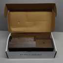 Rebee Vision Key and Mail Holder Wall Mount - Mail Organizer Wall Mount with Storage Hooks and Drawer for Modern Farmhouse Decor - Mail Organizer Wall Mounted for Rustic Apartment Essentials (Brown)