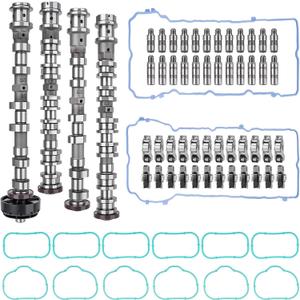 Intake & Exhaust Camshaft Kit with Rocker Arms Lifters and Gaskets Compatible with 2016-2024 Dodge Chrysler Jeep Ram 3.6L Pentastar V6 Engine Replace# 5047912AC 5047913AC 5048029AC 5048030AC 5047896AC