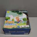 Tree Swing for Kids,Climbing Rope with Platforms,Disc Swing Seat Set Outdoor Playground Accessories for Kids-Include Carabiner, 4ft Tree Strap and Tree Protector (Bule)