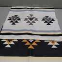 ROXMART Boho Western Aztec Pillow Covers 18x18, Western Room Decor, Rustic Black and White Southwestern Aztec Decorative Pillow Covers for Couch Sofa Bedroom Living Room Home, Set of 2