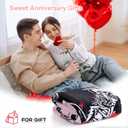 Janzza Romantic Love Blanket - Light Pink Throw Blanket for Men Women Girlfriend Boyfriend Couple, I Love You Gift for Him/Her Wedding, Engagement, Birthday, Valentines Day 60"x 80"