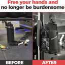 Magnetic Gym Bag for Men, Water Bottle Bag, Magnetic Water Bottle Holder, Water Bottle Sling Bag (Black)