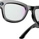 QxzPower 1080P HD AI Smart Camera Glasses, 8MP Camera Bluetooth 5.4 Recording Glasses, Dual Mic ENC Noise Reduction, Blue Light Filtering Lenses, Video Glasses with Men and Women, M01Pro White