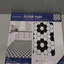 FloorPops Black Biscotto Peel & Stick Floor Tiles, FP3931 (12"L x 12"W x 0.06"T)