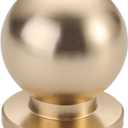 Alzassbg 10 Pack Gold Cabinet Knobs, 1 Inch(27mm) Diameter Round Ball Kitchen Knobs for Cabinets and Drawers AL6016ABG