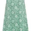 Vibsion Regency Dresses for Women Luxurious Pearl Puff Sleeve Empire Waist Victorian Dress Retro Party Gown Green XL