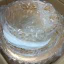 Set of 3 Gold Crystal Mirror Cake Stands, 14"/12"/10" Round Decorative Trays with Replacement Crystals & Mirror Glass, for Wedding Dessert Table, Vanity Perfume Organizer, Home & Party Display