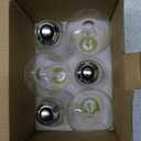 Brightever Dimmable LED Light Bulbs 60W Equivalent, 4000K Neutral White Edison Light Bulb, 7W, 850LM Vintage E26 Base Bulb, 90+CRI, ST58 Clear Glass Antique LED Filament Bulbs for Bathroom, 6-Pack