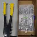 Keadic 226Pcs Heavy Duty Manual Riveter with 6 Sizes Aluminum Blind Rivets Assortment Kit, M2.4 M3.2 M4 M4.8 Silver Tone Pop Rivets and Hand Rivet Gun Tool for Furniture Automotive Metal Work