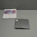 Varikke for iPhone 12 Wallet Case Detachable with Card Holder for Women, Fashion Glitter PU Leather Strap Strong Magnetic Flip Wallet Removable Phone Case Cover for iPhone 12 & 12 Pro 6.1", Silver